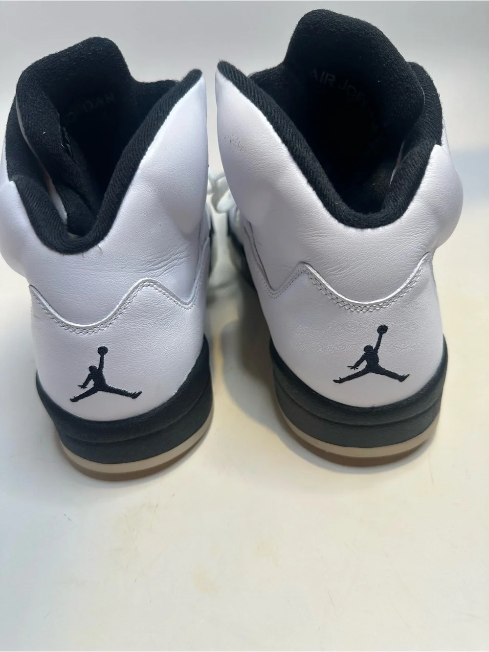 Jordan Men's White and Black High-Top Sneakers